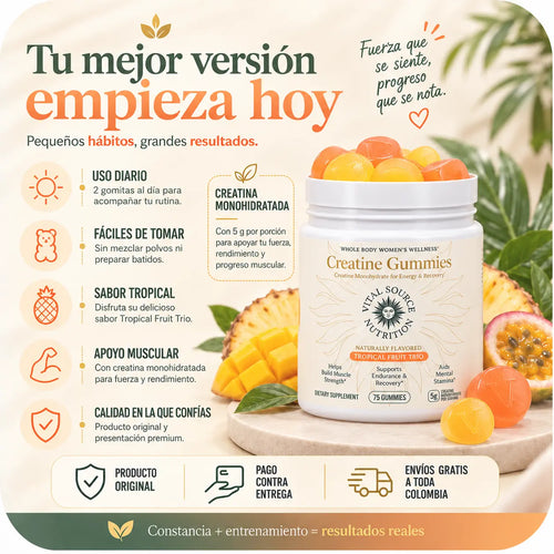 Creatina en Gomitas - Vital Source®